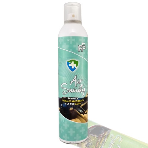Bomboletta Spray Air Sanity 400ml Sanifica L'aria Condizionata E La Tua Auto 0433 Bomboletta Spray Air Sanity 400ml Sanifica L'aria Condizionata E La Tua Auto 0433
